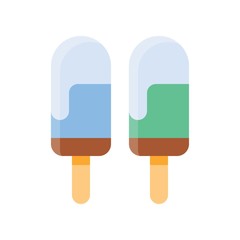 sweets and candy related ice creams vector in flat design