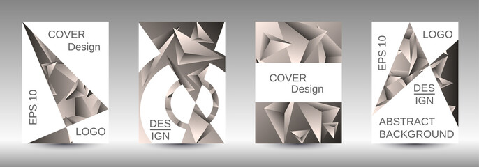 A set of modern abstract covers.