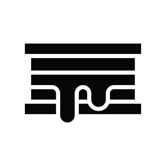 sweets and candy related cake vector in solid design