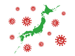 日本でのウイルス感染