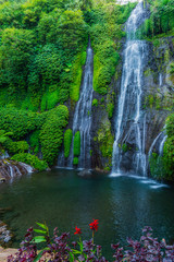 Banyumala twin waterfalls in Bali, Indonesien © franzeldr