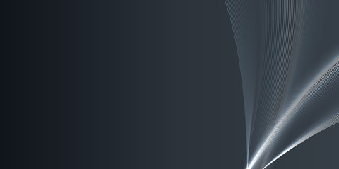 Black Elegant Line Light Abstract Background for Banner, Presentation Design, Flyer, Poster and Brochure