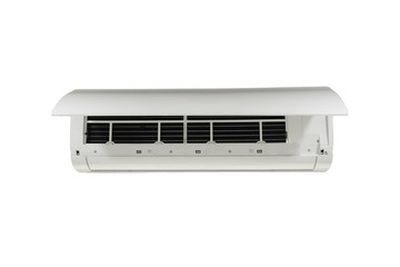 inverter air conditioner system technology isolated on white background