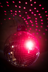 Fototapeta premium Shiny disco ball in a night club