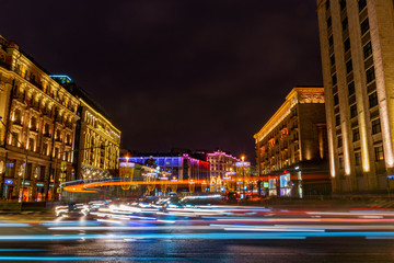 Fototapeta premium Moscow at night