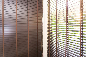 Blinds curtain window decoration interior of room