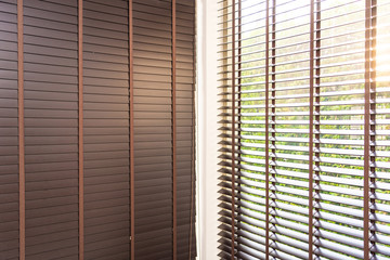 Blinds curtain window decoration interior of room