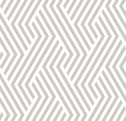 Vector geometric diagonal fabric waves seamless texture. Cream colour background.