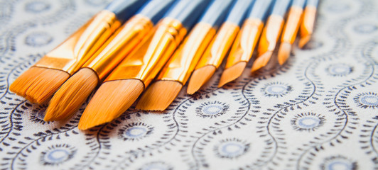 Watercolor Golden Synthetic brush set.