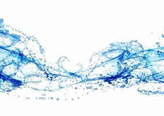 水しぶきのクローズアップ