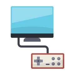 Video games isolated flat vector icon