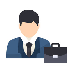 professional isolated flat color icon