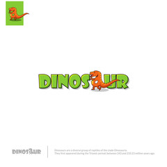 The letter "a" becomes a dinosaur. 