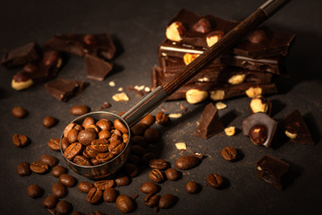 The combination of chocolate and coffee as a remedy for depression and stress