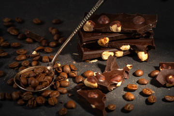 The combination of chocolate and coffee as a remedy for depression and stress