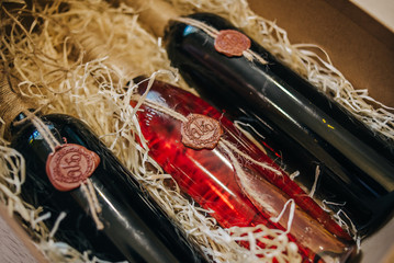 Fine wines collection with print