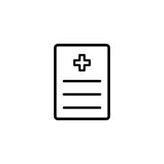 Medical report icon design template