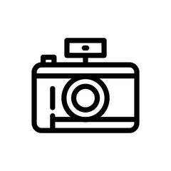 Camera Trendy Flat Icon Design