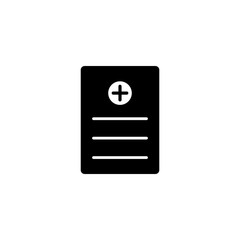 Medical report icon design template