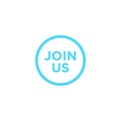 Join Us Icon design. vector illustration