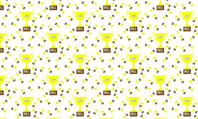 Abstract background texture in geometric ornamental style. Seamless design. award, cup, victory, champion cup.