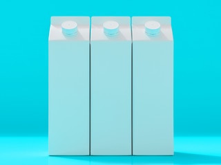 3D mockup of a packaging packaging template.