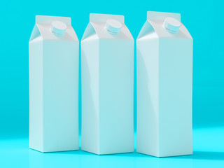 3D mockup of a packaging packaging template.