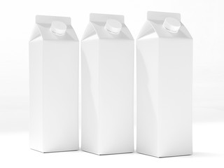 3D mockup of a packaging packaging template.