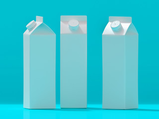 3D mockup of a packaging packaging template.