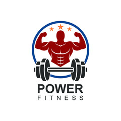 Fitness and gym logo design