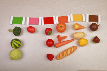 montessori material touch box colored cords №4