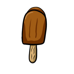 Stylized Chocolate Ice Cream