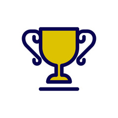 Trophy Trendy Icon, Champion Award Theme,