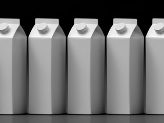 3D mockup of a packaging packaging template.