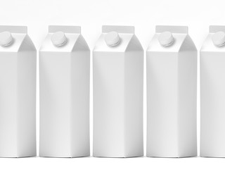 3D mockup of a packaging packaging template.