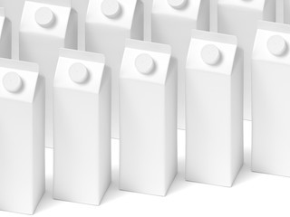 3D mockup of a packaging packaging template.