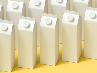 3D mockup of a packaging packaging template.