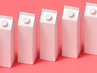 3D mockup of a packaging packaging template.
