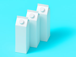 3D mockup of a packaging packaging template.
