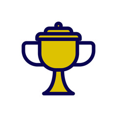 Trophy Trendy Icon, Champion Award Theme,