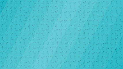 Blue background with european soccer players and football balls. Sporty vector illustration