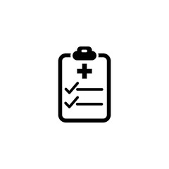 Vector, illustration, medical report icon