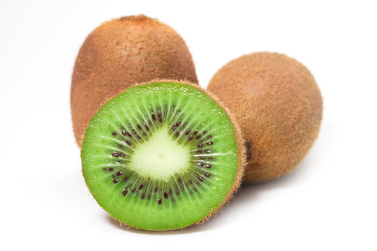 kiwi fruit isolated on white background
