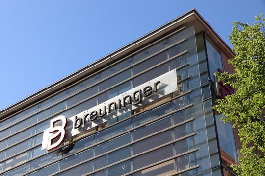 NUREMBERG, GERMANY - MAY 6, 2018: Breuninger department store in Nuremberg, Germany. Breuninger is a department store chain from Stuttgart, Germany. It has 11 stores in Germany.