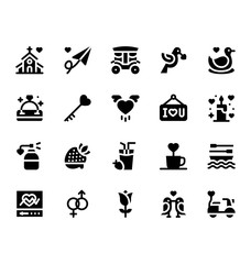 valentines related love and romance coffee cup, heart key, hand wash, birds, couples, church, heart with wings, carriage, ring, and juice glass vectors with solid design,