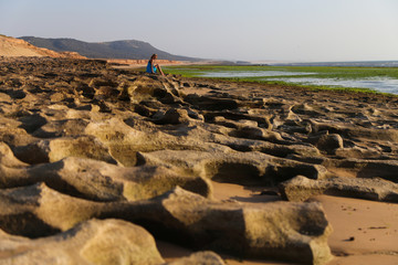 Reef on low tide on the Atlantic coast of Africa