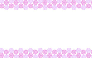 背景：和 和風 円 点 ドット 模様 パステル カラフル ナチュラル ポップ フレーム 七宝