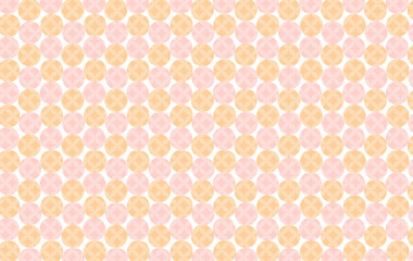 背景：和 和風 円 点 ドット 模様 パステル カラフル ナチュラル ポップ フレーム 七宝