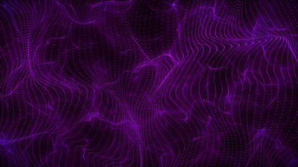 Retro cyberpunk style 80s Sci-Fi Background Futuristic with laser grid landscape. Digital cyber surface style of the 1980`s. 3D illustration