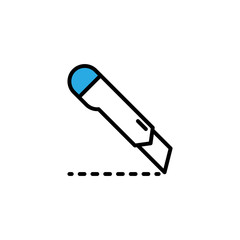 Vector, illustration, cutter icon design